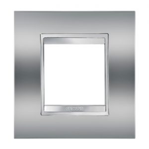 Gewiss Chorus Rama Lux International 2-Module Chrome GW16222MC