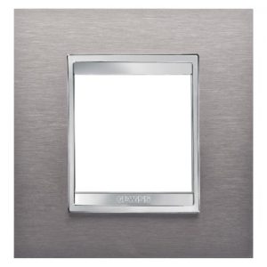 Gewiss Chorus Rama Lux International 2G Brushed S.Steel GW16222MI