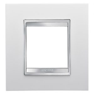 Gewiss Chorus Rama Lux International 2-Module, Milk Alb GW16222TB