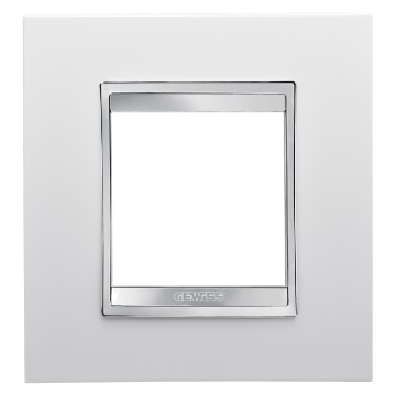 Gewiss Chorus Rama Lux International 2-Module, Milk Alb GW16222TB