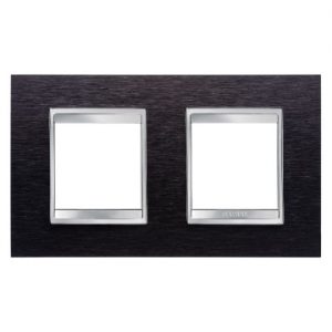 Gewiss Chorus Rama Lux International 2X2 Modulee Horiz.Black Aluminiu GW16223MA