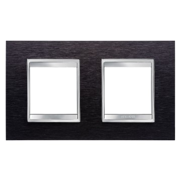 Gewiss Chorus Rama Lux International 2X2 Modulee Horiz.Black Aluminiu GW16223MA