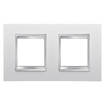 Gewiss Chorus Rama Lux International 2X2 Modulee H Milk Alb GW16223TB