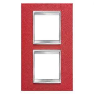 Gewiss Chorus Rama Lux International 2X2 Modulee V 71 Ruby Leather GW16224PR