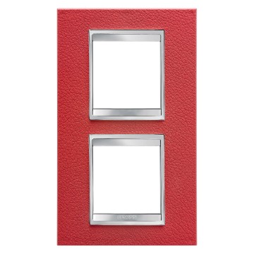 Gewiss Chorus Rama Lux International 2X2 Modulee V 71 Ruby Leather GW16224PR