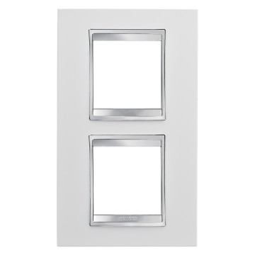 Gewiss Chorus Rama Lux International 2X2 Modulee V 71 Milk Alb GW16224TB