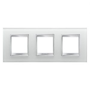Gewiss Chorus Rama Lux International 2X2X2 Modulee Horiz.Ice Glas GW16226CG