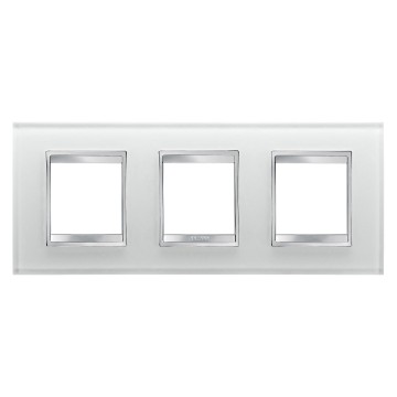 Gewiss Chorus Rama Lux International 2X2X2 Modulee Horiz.Ice Glas GW16226CG