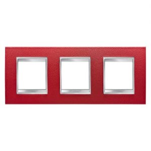 Gewiss Chorus Rama Lux International 2X2X2 Modulee H Ruby Leather GW16226PR