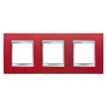 Gewiss Chorus Rama Lux International 2X2X2 Modulee H Ruby Leather GW16226PR