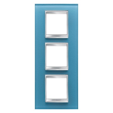 Gewiss Chorus Rama Lux International 2X2X2 Modulee V.Aquamarine Glas GW16227CA
