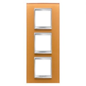 Gewiss Chorus Rama Lux International 2X2X2 Modulee V.Ochre Glass GW16227CO