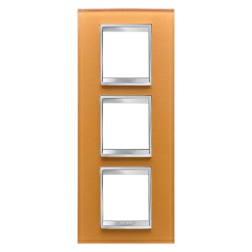 Gewiss Chorus Rama Lux International 2X2X2 Modulee V.Ochre Glass GW16227CO