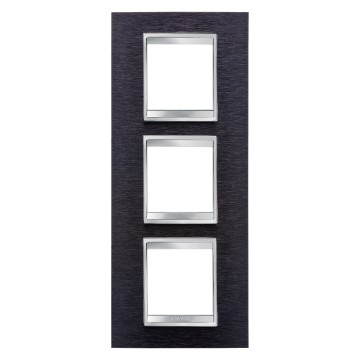 Gewiss Chorus Rama Lux International 2X2X2 Modulee V.Black Aluminium GW16227MA