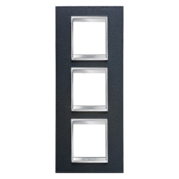 Gewiss Chorus Rama Lux International 2X2X2 Modulee V Black Leather GW16227PN