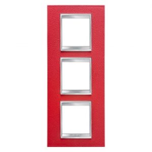 Gewiss Chorus Rama Lux International 2X2X2 Modulee V Ruby Leather GW16227PR