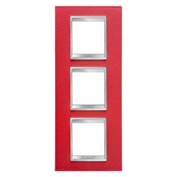 Gewiss Chorus Rama Lux International 2X2X2 Modulee V Ruby Leather GW16227PR