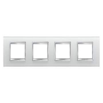 Gewiss Chorus Rama Lux International 2X2X2X2 Modulee Horiz.Ice Glas GW16228CG
