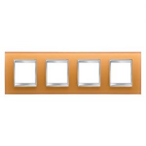 Gewiss Chorus Rama Lux International 2X2X2X2 Modulee Horiz.Ochre Glas GW16228CO