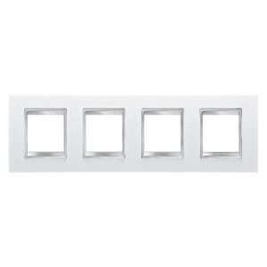 Gewiss Chorus Rama Lux International 2X2X2X2 Modulee H Alb Leather GW16228PB