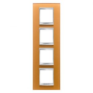 Gewiss Chorus Rama Lux International 2X2X2X2 Modulee Ver.Ochre Glass GW16229CO