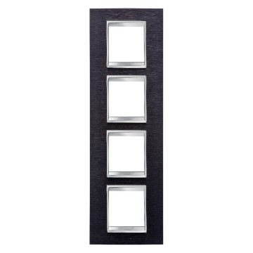 Gewiss Chorus Rama Lux International 2X2X2X2 Modulee V.Black Aluminiu GW16229MA