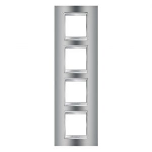 Gewiss Chorus Rama Lux International 2X2X2X2 Modulee V Chrome GW16229MC