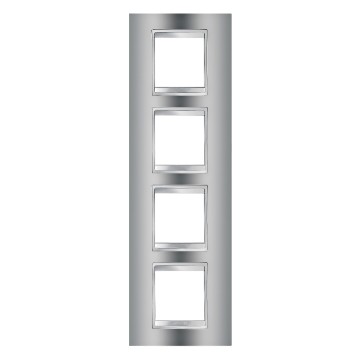 Gewiss Chorus Rama Lux International 2X2X2X2 Modulee V Chrome GW16229MC