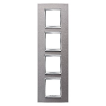 Gewiss Chorus Rama Lux International 2X2X2X2 Modulee V.Brushed S.Steel GW16229MI