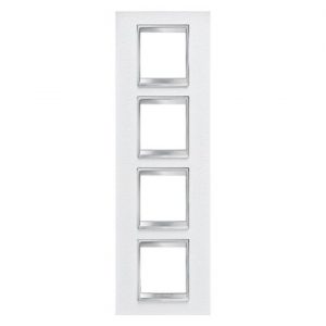 Gewiss Chorus Rama Lux International 2X2X2X2 Modulee V Alb Leather GW16229PB