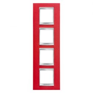 Gewiss Chorus Rama Lux International 2X2X2X2 Modulee V Ruby Leather GW16229PR