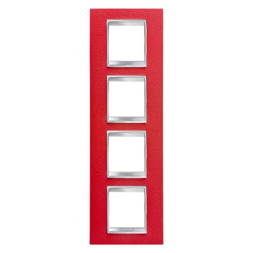 Gewiss Chorus Rama Lux International 2X2X2X2 Modulee V Ruby Leather GW16229PR