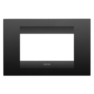 Gewiss Chorus Rama Geo 4-Module Satin Black GW16404VN