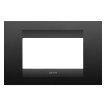 Gewiss Chorus Rama Geo 4-Module Satin Black GW16404VN