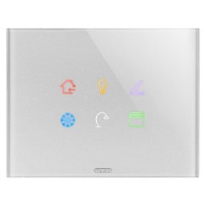 Gewiss Chorus Ice Touch Knx Rama With Int. Symbols Ti GW16946CT