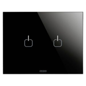 Gewiss Chorus Ice Touch Rama 3P Black 2 Symb GW16952CN