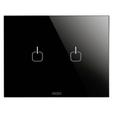 Gewiss Chorus Ice Touch Rama 3P Black 2 Symb GW16952CN