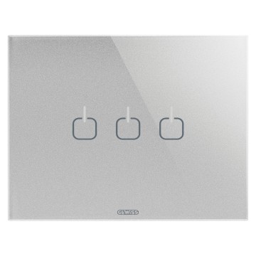 Gewiss Chorus Ice Touch Rama 3P Titanium 3 Symb GW16953CT