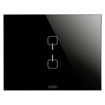 Gewiss Chorus Ice Touch Knx Rama Black 2 Symb GW16962CN
