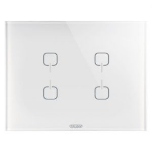 Gewiss Chorus Ice Touch Knx Rama Alb 4 Symb GW16964CB