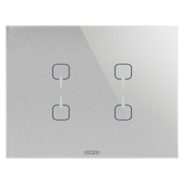 Gewiss Chorus Ice Touch Knx Rama Titanium 4 Symb GW16964CT