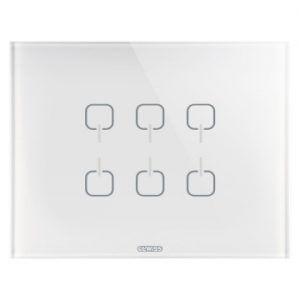 Gewiss Chorus Ice Touch Knx Rama Alb 6 Symb GW16966CB