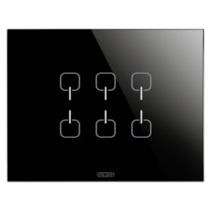 Gewiss Chorus Ice Touch Knx Rama Black 6 Symb GW16966CN
