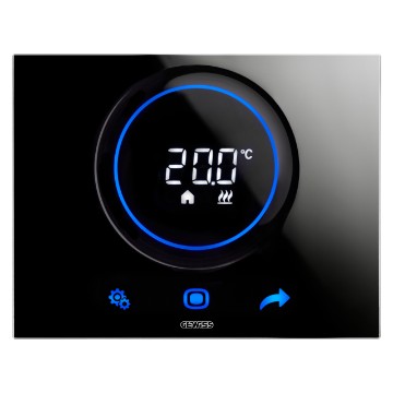 Gewiss Chorus Termostat Ice Wi-Fi Black GW16972CN