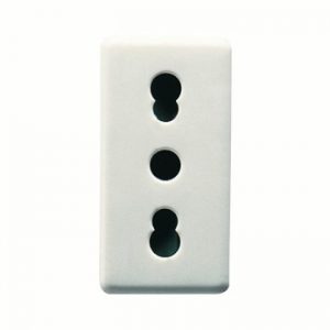 Gewiss System 16A 2P+E Dual Amp.Ital.S.-Outlet Sy/Wt GW20203