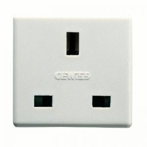 Gewiss System 13A 2P+E British Std Priza Outlet Sy/Wt GW20208