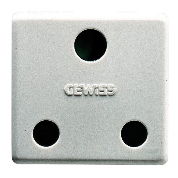 Gewiss System 16A 2P+E British Std Priza Outlet Sy/Wt GW20209