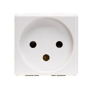 Gewiss System 16A 2P+E Israeli Priza Outlet Sy/Wt GW20220