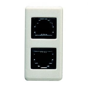 Gewiss System Telephone Jack Dublu Rj11 Sy/Wt GW20252