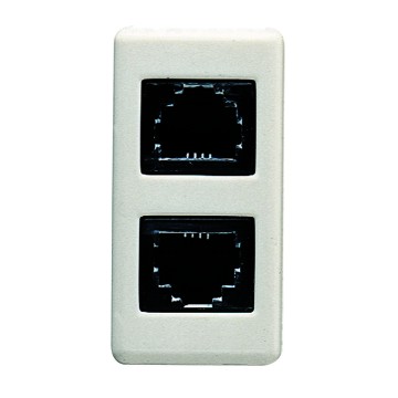 Gewiss System Telephone Jack Dublu Rj11 Sy/Wt GW20252